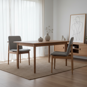 Chaise de salle à manger en bois massif de style nordique moderne, rembourrage de haute qualité, couleur personnalisée, pour la maison, les appartements, les hôtels, les restaurants - Product Image 4