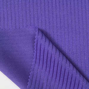 Tela de Punto Grueso Francesa Personalizada, 57% Algodón, 38% Poliéster, 5% Elastano, Elástica, Lisa, Oscura, CVC RIB para Niñas - Product Image 3