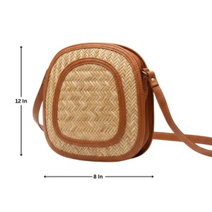 Top Selling Grass <b>Sling</b> <b>Bag</b> Eco Friendly Natural Fiber Crossbody <b>Bag</b> for Women Stylish Daily Available At Best Market Price - Product Image 2