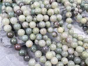 Natural Green Rabbit Hair Quartz Beads Smooth Round Gemstone Crystal 4mm 6mm 8mm 10mm Jewelry Making <b>Bracelet</b> DIY - Product Image 4