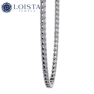 Colliers tennis en diamants Source Diamond Factory, bijoux en or 18 carats, cadeaux, fêtes et mariages, collier unisexe - Product Image 4