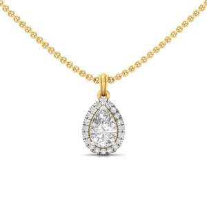 Pendentif solitaire en diamant de laboratoire CVD taille poire, bijoux élégants pour femmes, cadeau d'anniversaire et usage quotidien - Product Image 1