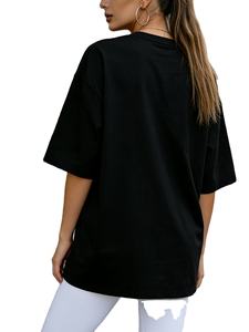 เสื้อยืดผู้หญิงคอกลมแขนสั้นพิมพ์ลายแฟชั่นใหม่ทันสมัย ผ้าเจอร์ซีย์คอตตอน 100% น้ำหนัก 180 กรัม เป็นมิตรกับสิ่งแวดล้อม สไตล์ลำลอง - Product Image 2