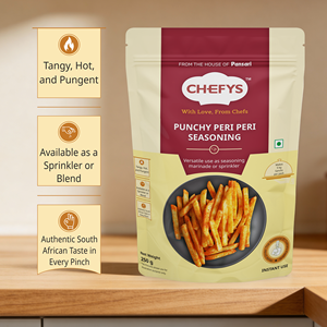 Chefys Punchy Peri Peri Sprinkler 250G, Mezcla de Condimento Picante para Papas Fritas, Pizza, Pasta, Palomitas, Bocadillos, Polvo de Masala Picante Peri Peri - Product Image 4