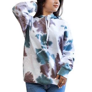 Hoodie Comfortable Cotton Blend Custom Embroidery Wholesale Women's Pullover Hoodie Brushed Fleece Hoodie - Product Image 4