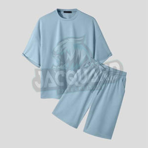 ชุดเซ็ตเสื้อยืดแขนสั้นและกางเกงขาสั้นสำหรับผู้ชาย คุณภาพพรีเมียม รุ่นซัมเมอร์ 2026 ผลิตจากผ้าฝ้าย 100% ชุดสองชิ้น - Product Image 6