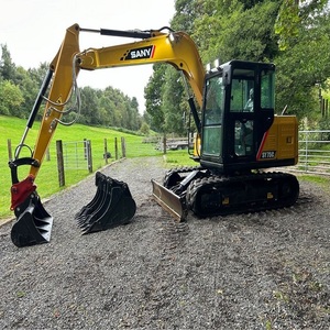 Miniexcavadora Sany SY75C de 7 toneladas, tipo oruga, con motor Yanmar, componentes principales: caja de cambios, motor, sistema hidráulico, modelo en venta - Product Image 3