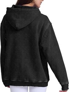 เสื้อฮู้ดวินเทจทรงโอเวอร์ไซส์ สไตล์สตรีทแวร์ พรีเมียม แอซิดวอช ฮู้ดดี้เนื้อหนา พิมพ์โลโก้ได้ตามต้องการ - Product Image 4