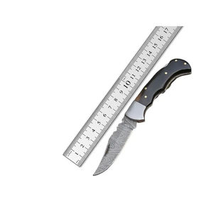 มีดพับเหล็กดามัสกัสแบบใหม่ พร้อมคมมีดที่แม่นยำสำหรับพกพาในชีวิตประจำวัน มีดพกพาดามัสกัส - Product Image 2