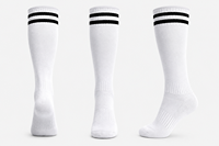 Chaussettes de sport personnalisées confortables et antidérapantes pour le football, 100% coton, automne, jeunes, hauteur genou, design personnalisé