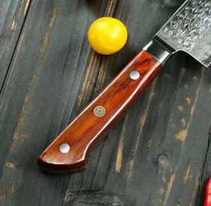Premium Eco-Friendly Damascus Steel Chef <b>Knife</b> <b>Sharp</b> Blade Wood Handle Non-Stick Coating Dishwasher Safe Ambidextrous <b>Kitchen</b> - Product Image 3