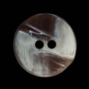 Hole Dark Brown & <b>Silver</b> Marbled Design - Genuine Horn Fasteners for Luxury Designer Apparel Modern Abstract Grain Horn Buttons - Product Image 3