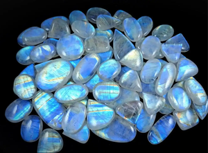 High Flash Blue Moonstone Natural Crystal Crystal Collecting Gemstones Cabochon Loose Wholesale Price <b>Stones</b> All Sizes Available - Product Image 4