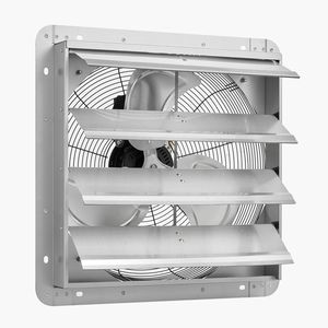 Ventilatore di Scarico da 18 Pollici con Motore AC, Montaggio a Parete, Ventilazione per Soffitta, Flusso d'Aria 2200 CFM, Costruzione in Acciaio Resistente, Bassa Rumorosità - Product Image 1