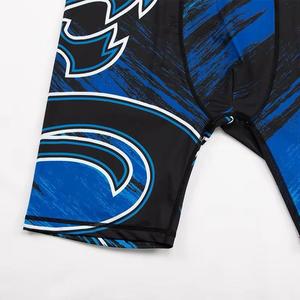 Hot Selling 3D Custom Polyester/Cotton Canvas Casual <b>Mens</b> Compression <b>Shorts</b> 7in Quick Dry <b>Elastic</b> <b>Waist</b> - Product Image 4