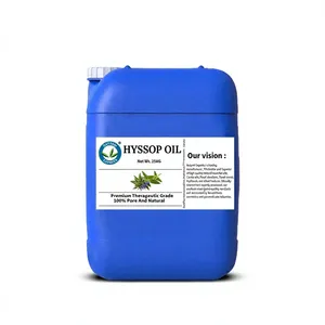 Therapeutic Grade 1 KG Hyssop <b>Essential</b> <b>Oil</b> 100% Pure Natural Steam Distilled Fresh <b>Oil</b>- Bulk Supplier Manufacturer - From India - Product Image 1