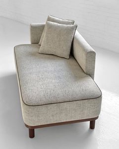 Minimalist Fabric <b>Sofa</b> <b>Bed</b> With Wooden Legs And Pillow Back For Living Room - Product Image 2