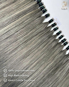 LEXHAIR Cheveux vierges bruts gris sel et poivre tendance, provenant d'un seul donneur, couleur personnalisée, vente en gros, 100% vietnamien - Product Image 2