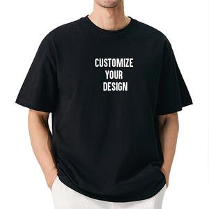 Camiseta Personalizada de Alta Calidad con Estampado Puff, Unisex, de Algodón 100% Pesado, Oversize, Lisa, para Hombre - Product Image 2