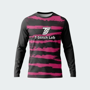 High Quality Custom Screen Printing Crew Neck Long Sleeves Blank <b>100</b>% <b>Polyester</b> T <b>Shirt</b> for Unisex Wholesale Rate Quick Dry - Product Image 1