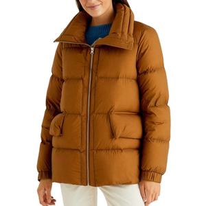Chaqueta Acolchada de Alta Calidad para Mujer, Abrigo Cálido de Invierno, Venta al por Mayor, Cierre de Cremallera con Logotipo Frontal, Diseño Sólido, Acabado Liso Teñido, Nailon - Product Image 4
