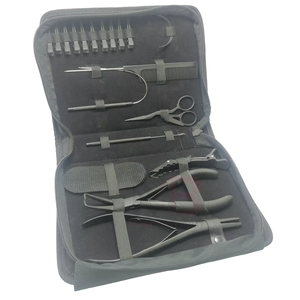 Pinzas de Acero Inoxidable para Extensiones de Cabello, Herramienta Profesional Reutilizable para Abrir y Cerrar Anillas Micro Ring, Sin Níquel - Product Image 3