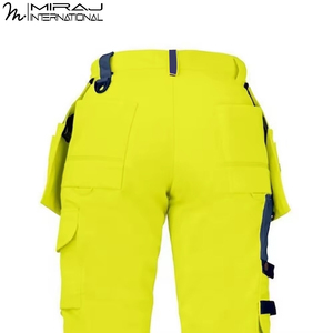 Pantalones de Trabajo Multibolsillos de Alta Visibilidad con Bolsillos para Herramientas, Pantalones de Seguridad con Rodillas Reforzadas para Trabajos de Construcción e Industriales - Product Image 5