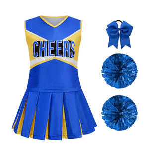 Robe de cheerleading athlétique pour femmes, respirante, en polyester léger, tenue de danse pour compétition d'équipe - Product Image 1