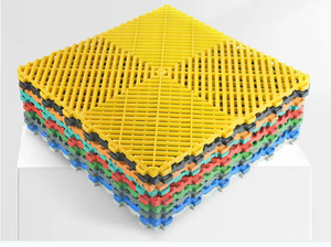 Dalles de sol emboîtables modernes pour garage et salle de lavage de voitures, en plastique PP, tapis de sol à emboîtement, antidérapant, résistant à l'usure, revêtement de sol en vinyle - Product Image 4