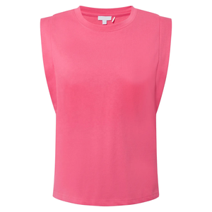 Camiseta sin mangas de algodón de alta calidad con estampado personalizado para mujer, estilo corto, con efecto desgastado y rotos, camiseta gráfica sin mangas para mujer - Product Image 3