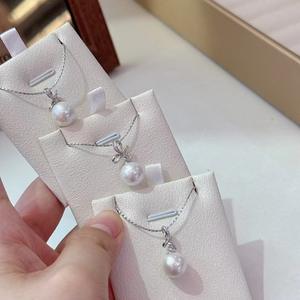 Bracelet et collier en argent S925 avec perle de coquille irrégulière, perle de pois, style Ins, empilé, pochette, chaîne de clavicule, D9229 - Product Image 3