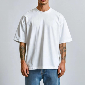 Custom Logo <b>White</b> 3D Embossed Printing <b>T</b> <b>Shirt</b> for Men Custom 260 Gsm Cotton Thick Fashion 3D Bump Embossing Men'S Tshirts - Product Image 5