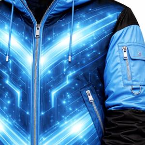 เสื้อแจ็คเก็ตบอมเบอร์พรีเมียมแบบมีฮู้ดสำหรับฤดูหนาวปี 2026 สไตล์ฮิปฮอป เทคแวร์ สตรีทแวร์ พิมพ์ลายได้ตามสั่ง ยูนิเซ็กส์ กันลม ราคาโรงงานขายส่ง - Product Image 5