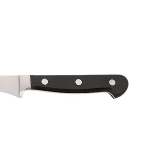 Couteaux à découper fins en argent avec manche riveté noir et pointe affûtée pour la découpe délicate de viande, la découpe de jambon et la présentation - Product Image 6