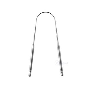 Raspador de Lengua de Acero Inoxidable con Mango Cruzado, Herramienta Reutilizable para la Limpieza de la Lengua, para el Cuidado Diario de la Higiene Bucal - Product Image 4