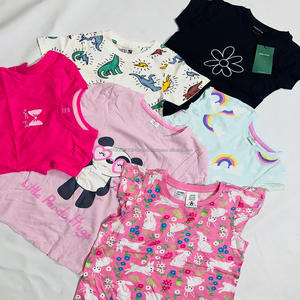 Vêtements en gros pour enfants et adolescents, styles variés, de 2 à 10 ans, T-shirts d'été en coton tendance, lots de hauts pour enfants - Product Image 2