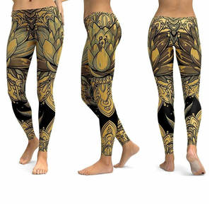 Leggings Deportivos de Cintura Alta con Diseño Estampado, Ropa Deportiva, Leggings de Yoga sin Costuras de Calidad para Ejercicio y Fisicoculturismo para Mujer - Product Image 6