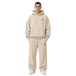 Conjuntos de Sudadera con Capucha y Pantalones Jogger Premium con Pedrería, Chándal de Forro Polar Oversize Estilo Urbano, Proveedor Mayorista de Logotipos Personalizados - Product Image 4