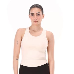 <b>Women's</b> <b>White</b> BodyCore Padded <b>Tank</b> <b>Top</b> Sleeveless Fitted Athletic Workout Gym Fitness Activewear Sports <b>Top</b> - Product Image 1