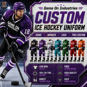 Complete Outfit Full Print OEM ODM Service Ice Hockey Uniform For Team Wear Custom Name Number Sublimated Jersey and Pants - Product Image 2