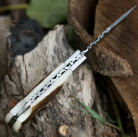 Couteau pliant personnalisé LEGACY BLADES en acier Damas, manche en bois, qualité industrielle OEM, tranchant comme un rasoir, EDC, camping, poche, garantie 3 ans