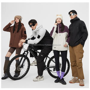 Logotipo personalizado al aire libre impermeable a prueba de viento chaqueta hombres mujeres más tamaño sudaderas con capucha chaqueta deportes al aire libre senderismo chaqueta - Product Image 1