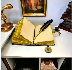 สมุดบันทึกหนังวินเทจพิมพ์ลาย UV สมุดวาดเขียนลายต้นไม้แห่งชีวิตวิบวับ พร้อมกระดาษขอบหยักแบบโบราณ สมุดบันทึกส่วนตัวเย็บด้วยด้าย - Product Image 6