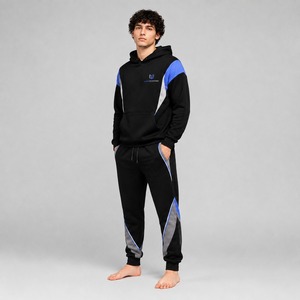 Vente directe usine OEM – Survêtement léger sur mesure pour homme, col à capuche et motif uni, idéal pour l'hiver - Product Image 6