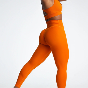 Solid Colors Breathable Moisture Wicking <b>Butt</b> <b>Lift</b> Women Yoga Pants <b>Leggings</b> - Product Image 5