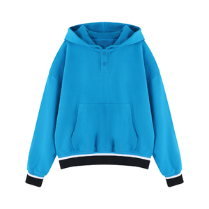 Sweat-shirt unisexe ample à capuche, 100 % coton, 340 GSM, respirant, tricoté, col rond, décontracté, manches longues, pour l'hiver - Product Image 1