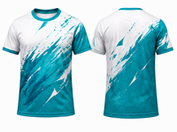 Kaos Olahraga Pria Lengan Pendek O-Neck Cepat Kering 100% Katun Rajut Cetak Digital Polos Regular Fit Ramah Lingkungan Bernapas