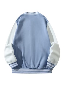 Chaqueta Versity para Hombre, Cuello Alto de Lona, Protección UV, Resistente al Viento, Uso Diario Informal para Jóvenes, Logotipo Frontal, Cuello Plegable - Product Image 2