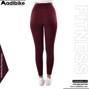 Pantalones de Yoga para Mujer Hechos a Medida, Transpirables, Ligeros, de Secado Rápido, Diseño Contorneado con Patrón Sólido, Leggings de Spandex/Poliéster - Product Image 3
