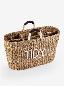 Panier de rangement simple en jonc de mer neutre, fait main, écologique, vente en gros, fabriqué au Vietnam - Product Image 5